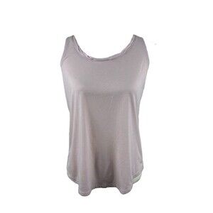Nike Womens Size Medium Activewear Keyhole Open Back Workout Tank Top Light Pink